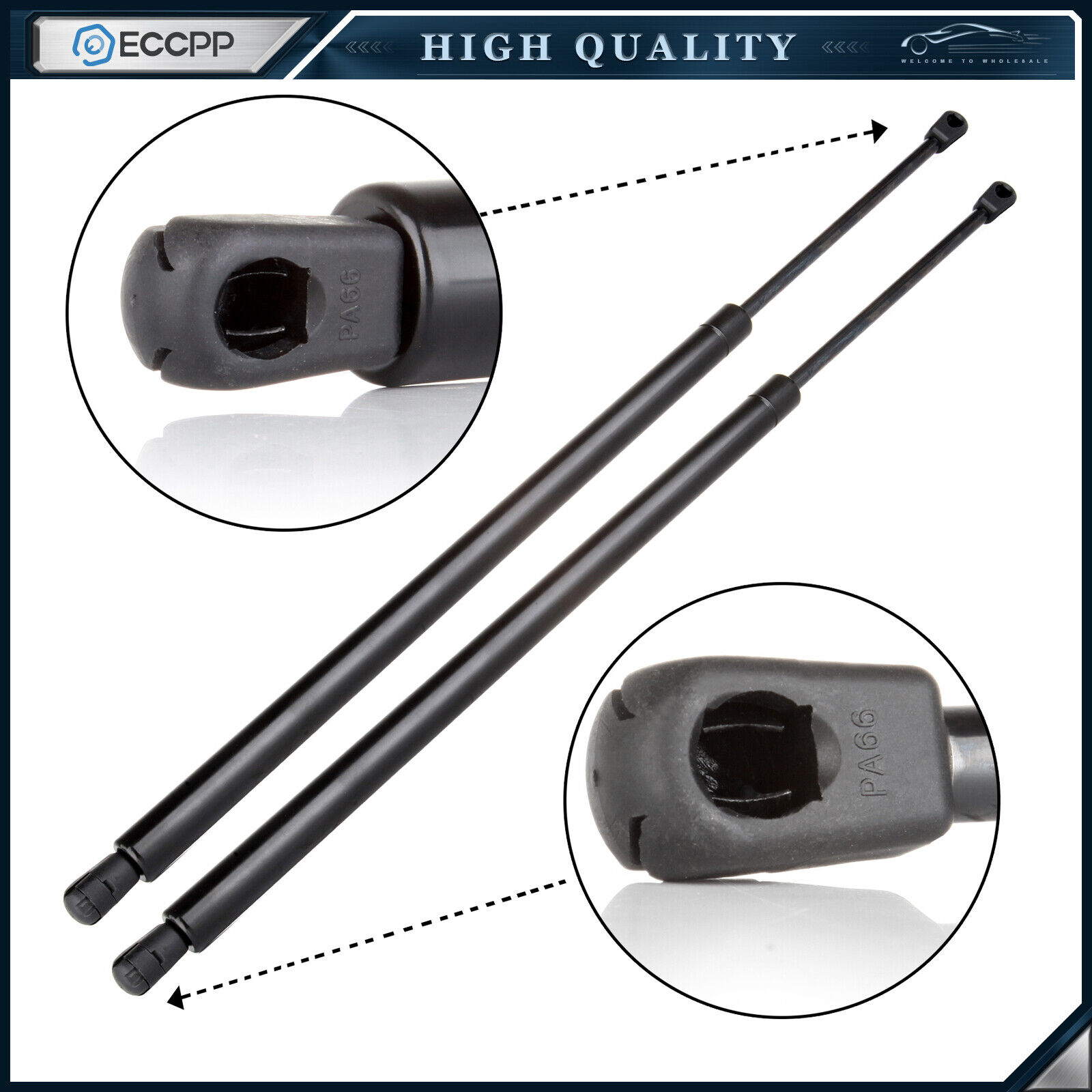 ECCPP 2x Liftgate Lift Supports Struts (exc SUT model) For Hummer H2 03-09 6503