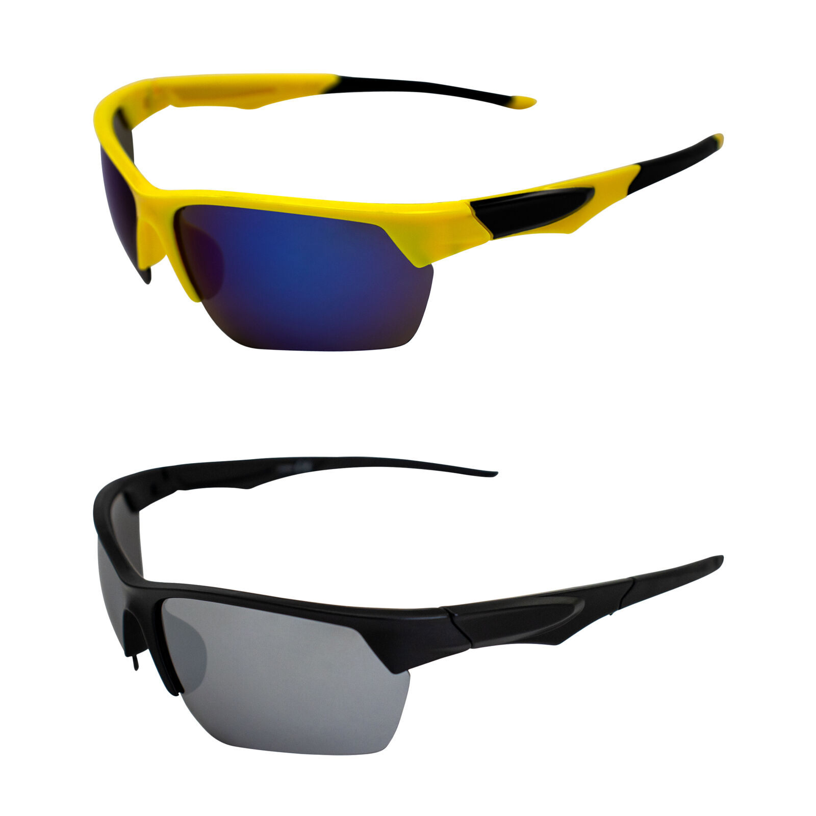 AlterImage Orion Sports Sunglasses 2 Pair w/ G-Tech Blue/Flash Mirror Lenses