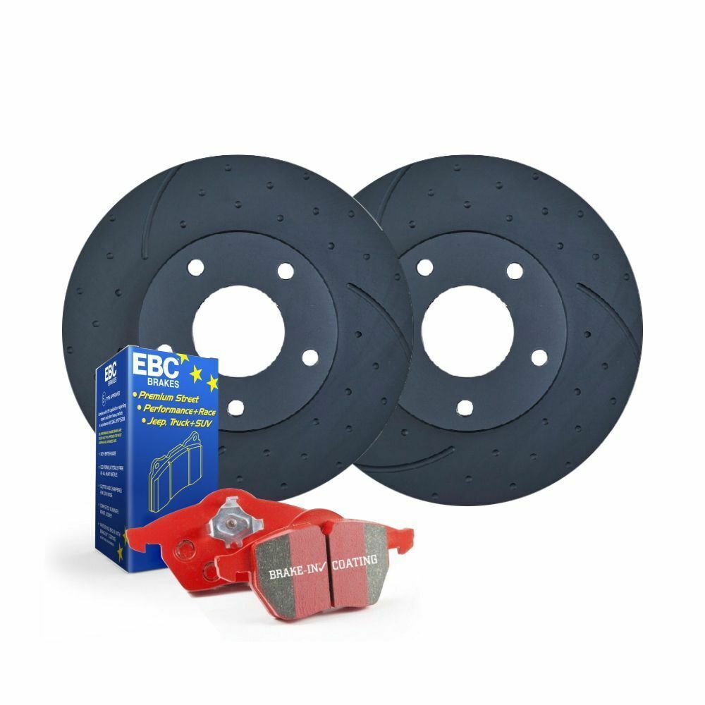 DIMPLED SLOTTED FRONT DISC BRAKE ROTORS+PADS for Torana LJ GTR XU-1 6Cyl 72-74