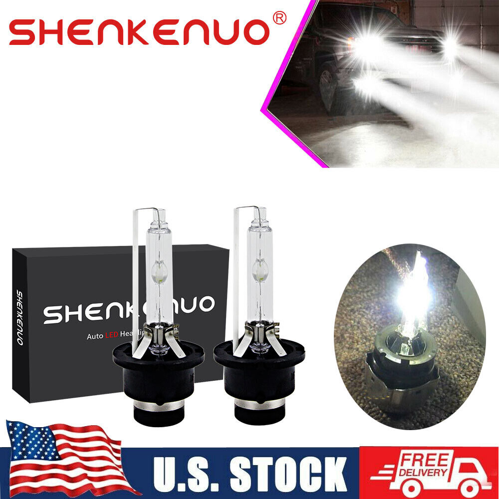 SHENKENUO Upgrade HID Xenon Headlight Bulb Lamp 2 Pack D2S Fits Gallardo