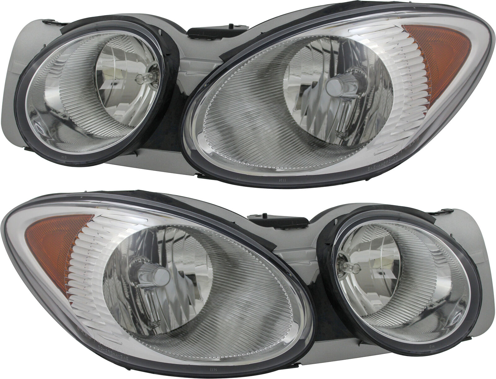 For 2008-2009 Buick LaCrosse Allure Headlight Halogen Set Pair