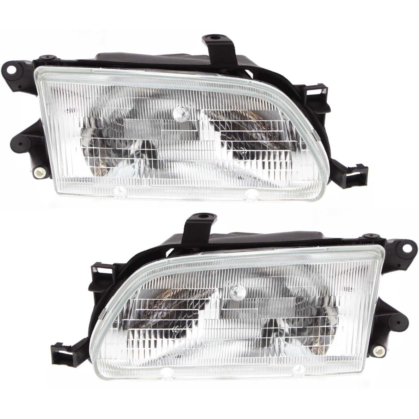 Headlight Set For 95-96 Toyota Tercel Left and Right With Bulb 2Pc