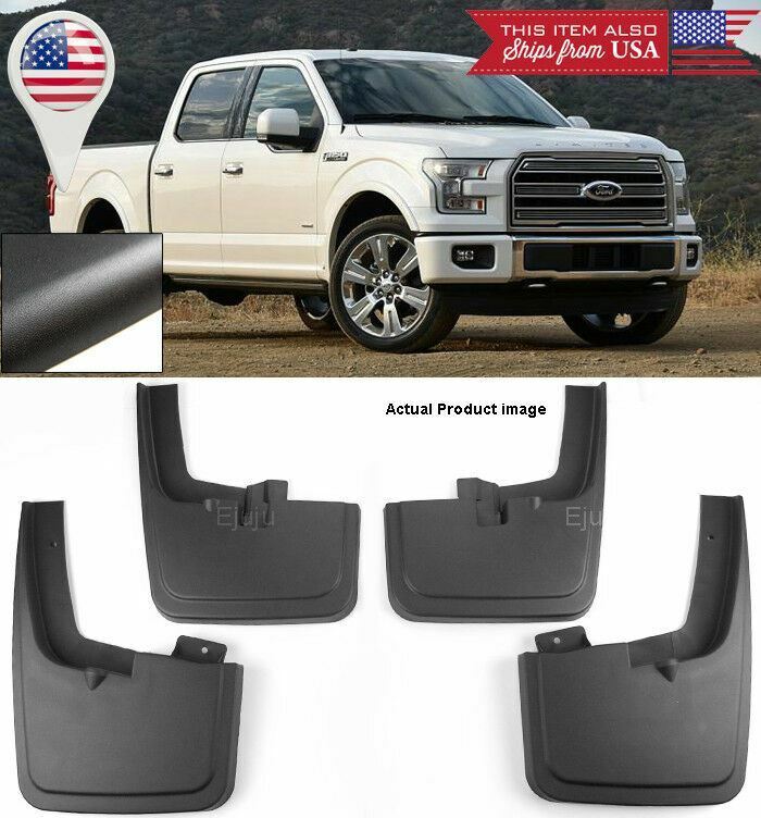 4pcs Front Rear Mud Flaps Splash Guards w/ Fender Flares for 2015-2020 Ford F150