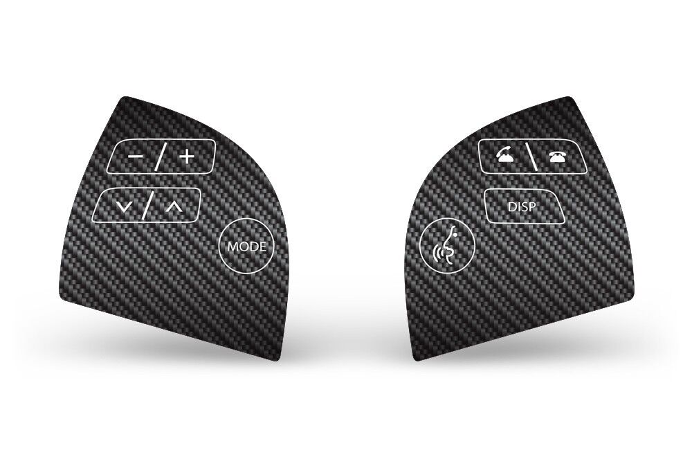 Lexus ES 350 Steering Wheel Sticker Controls Graphic Decal Part Kit CARBON FIBER