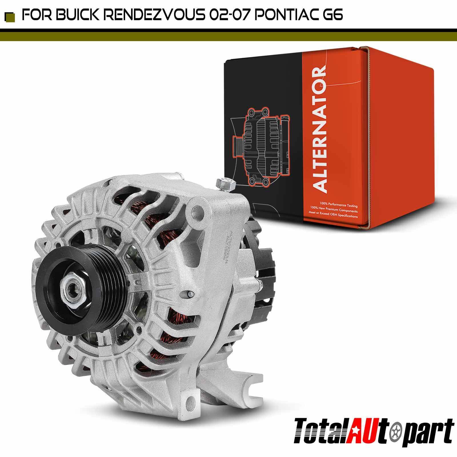 Alternator for Buick Rendezvous 2002-2007 Pontiac Aztek G6 3.5L3.4L CW 6-Groove