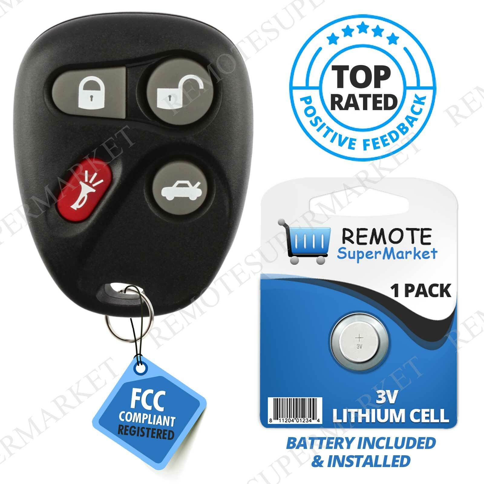 Replacement for Buick LeSabre Cadillac Deville Seville Remote Car Key Fob