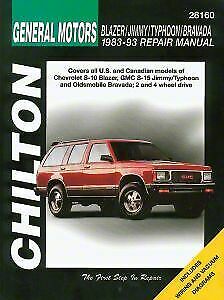 28160 New Chilton Repair Manual GM Blazer,Jimmy,Typhoon,Bravada 1983-93