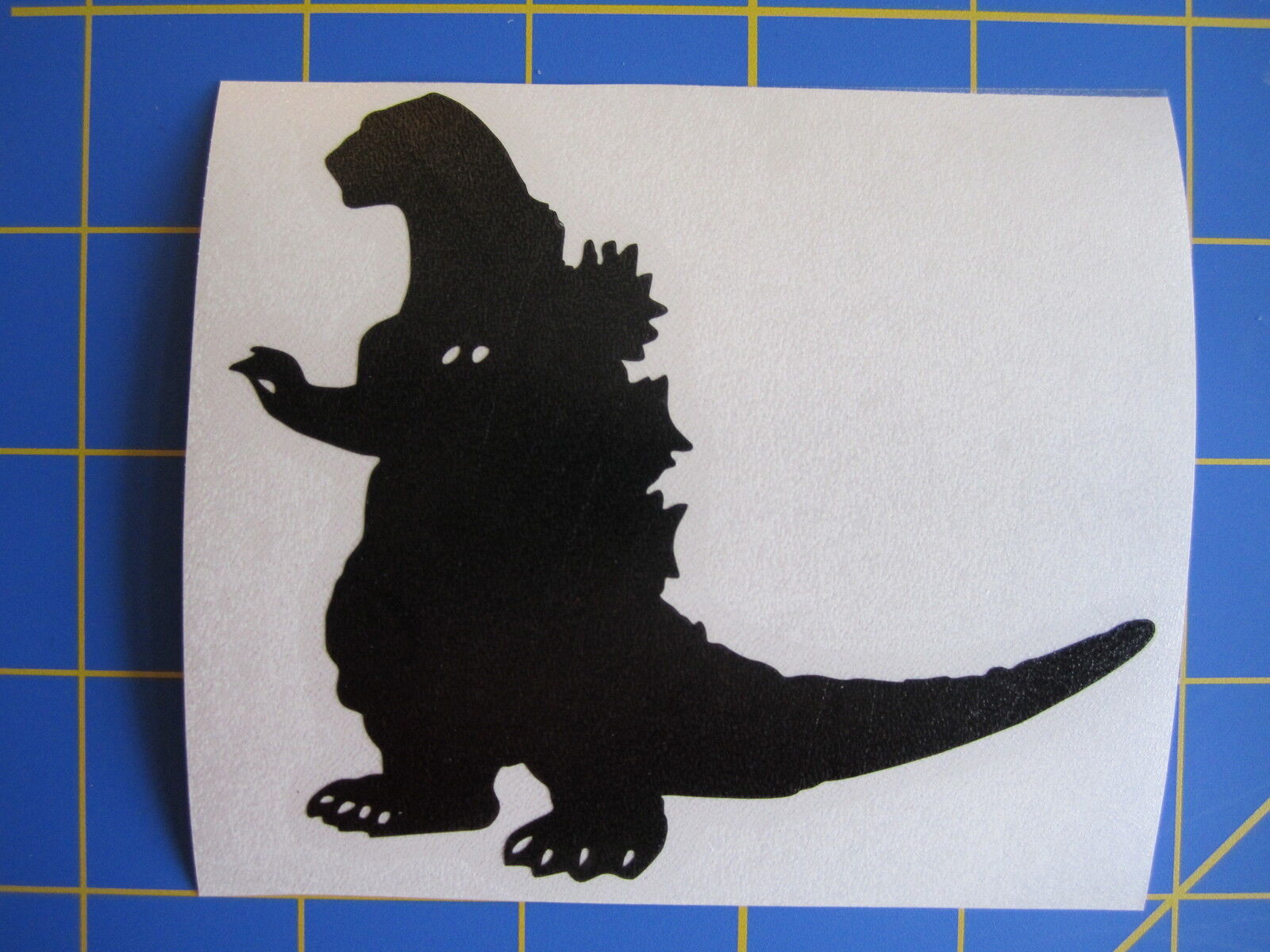 Godzilla 50s Silhouette Vinyl Decal - Sticker  3.5x4 - Any Color