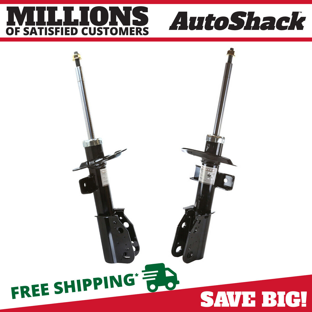 Front Shock Struts Pair 2 for Chevy Traverse Buick Enclave 2007-2012 GMC Acadia