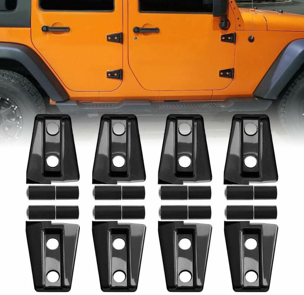 Door Hinge Cover Protector Trim Kit For Jeep Wrangler Accessories JK JKU 2007-18
