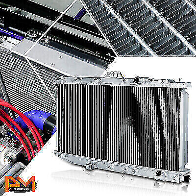 For 88-91 Honda Civic/CRX 1.5 Manual 2-Row Full Aluminum Core Cooling Radiator