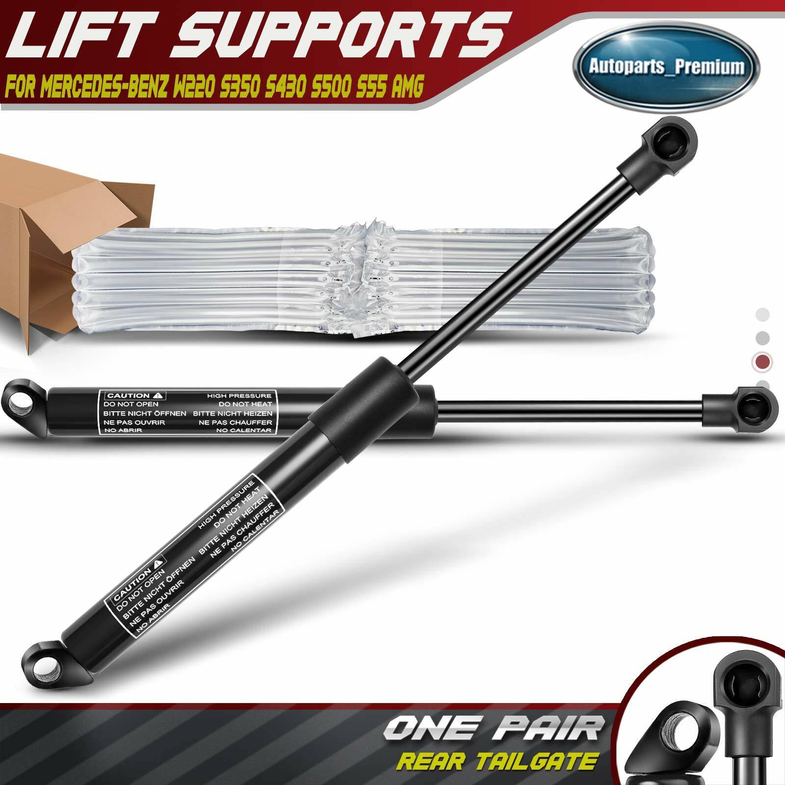2x Trunk Tailgate Lift Supports Shocks for Mercedes Benz W220 S350 2207500136