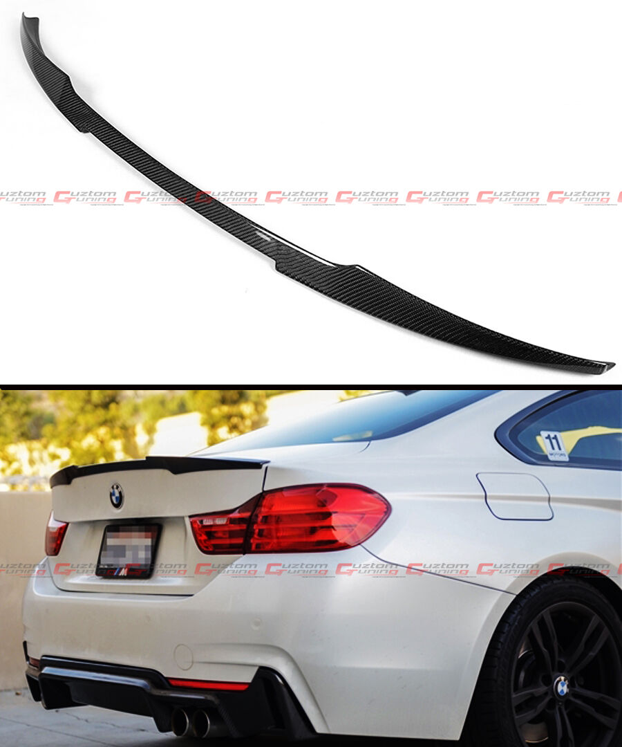 FOR 14-2020 BMW F32 4 SERIES M4 STYLE CARBON FIBER TRUNK BOOT LID SPOILER WING 