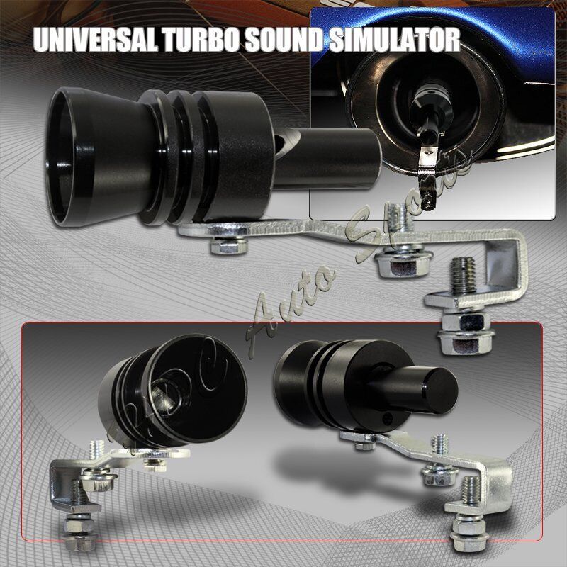 XL-Size Black Turbo Sound Exhaust Blow off Valve Simulator Whistler Universal