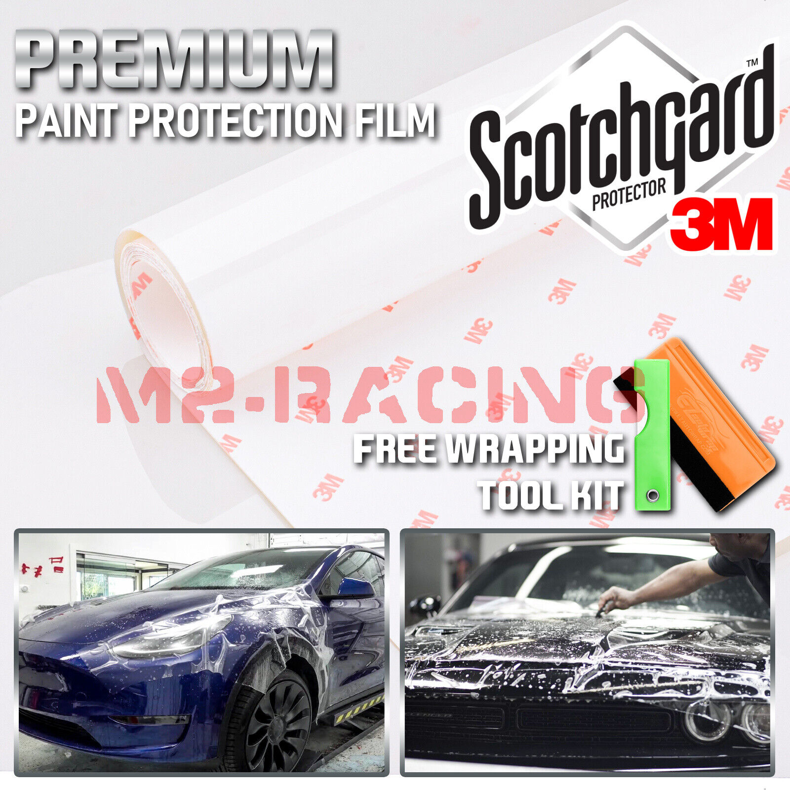 3M Scotchgard Hood Bumper Paint Protection Clear Bra Film Vinyl Wrap Decal 12\