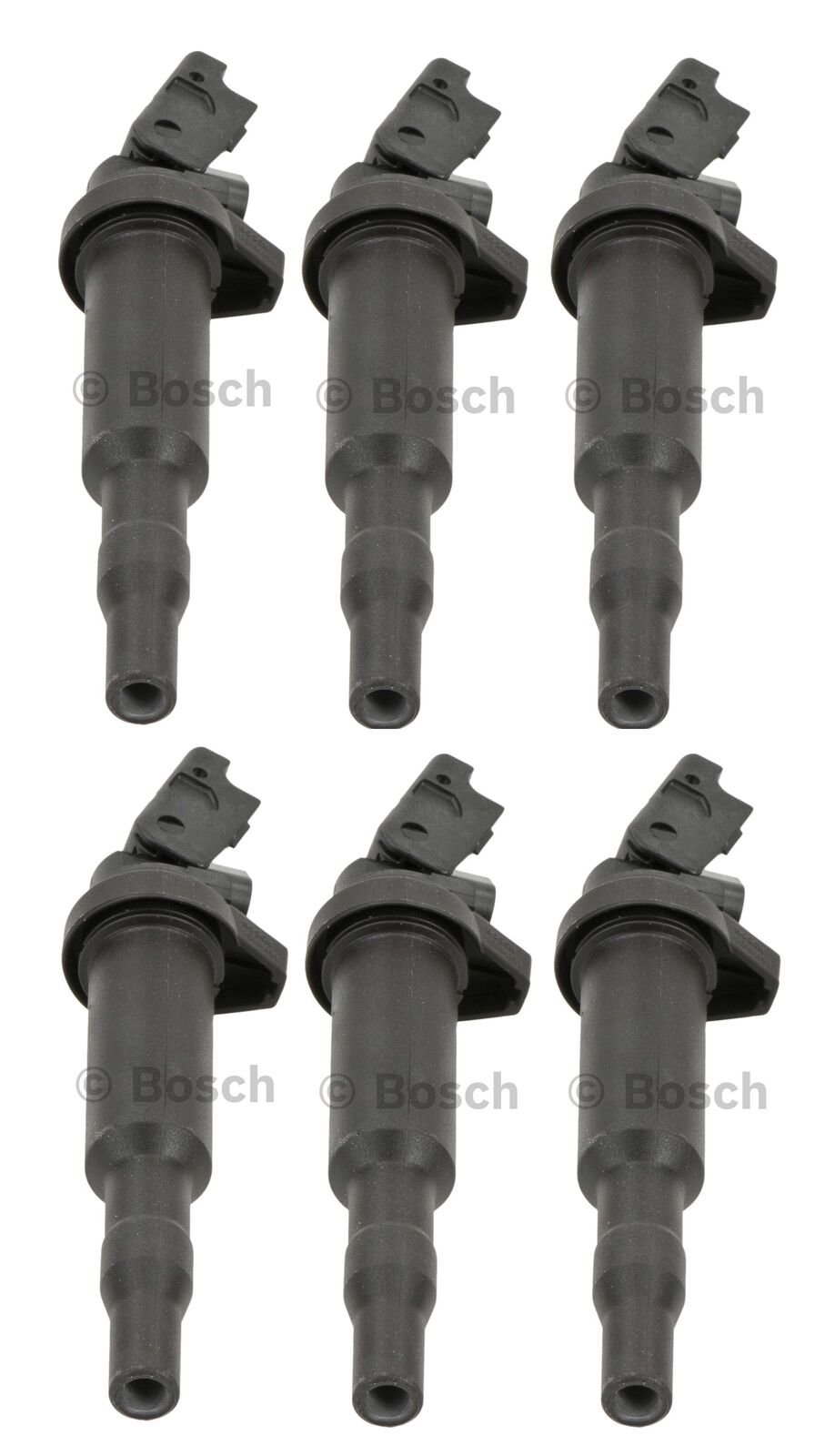 Bosch Set of 6 Ignition Coil with Spark Plug Connectors For BMW F01 E46 E60 E82