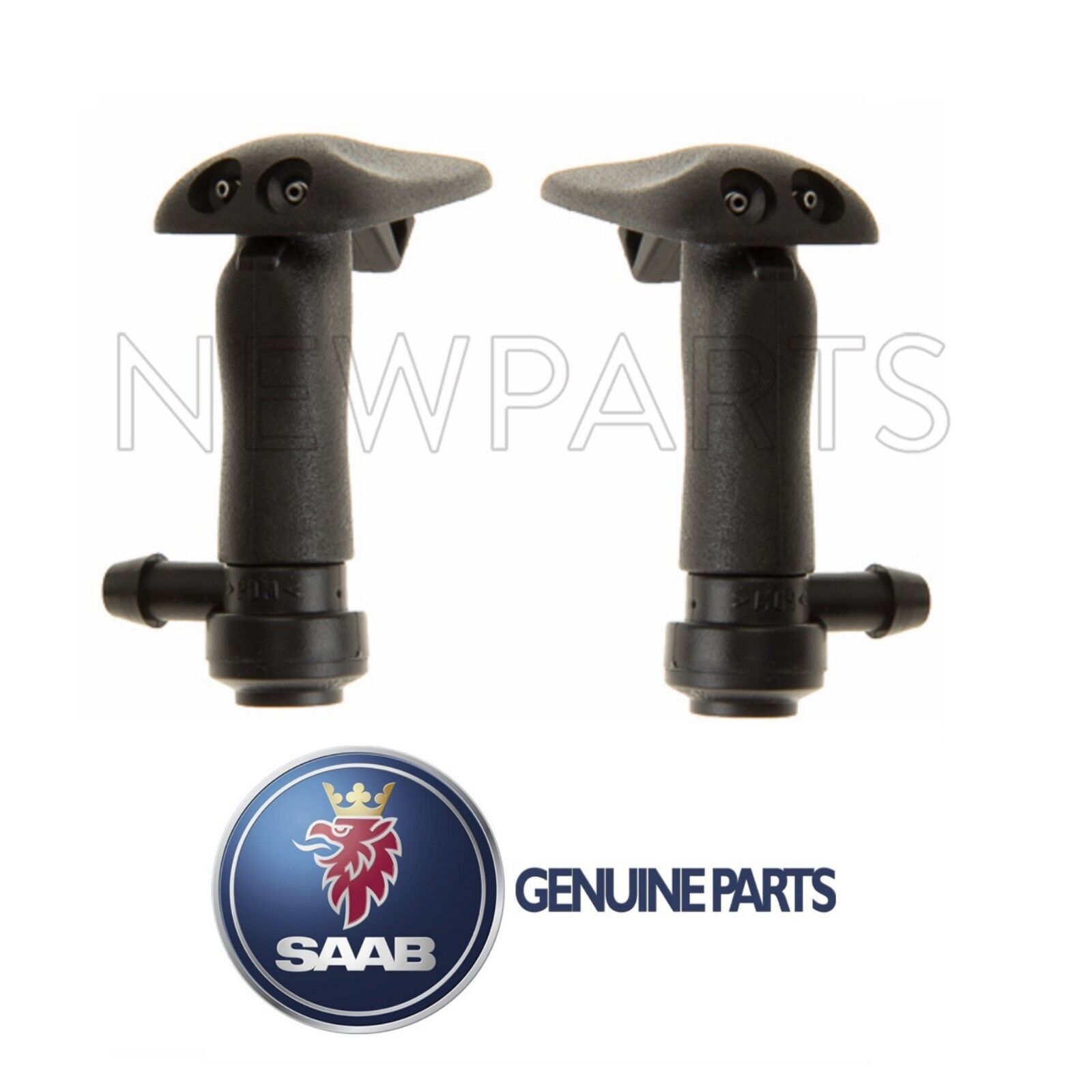 For Saab 9-3 2003-2009 Set of Front Left & Right Windshield Washer Nozzle