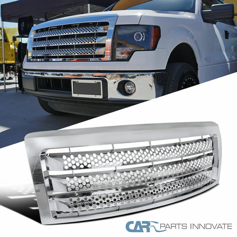 09-14 Ford F150 F-150 Pickup Truck Round Hole Chrome Front Hood Grill Grille