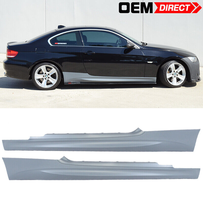 Fits 07-13 BMW E92 E93 3 Series M3 Style Side Skirts Lower Rocker Panel Pair