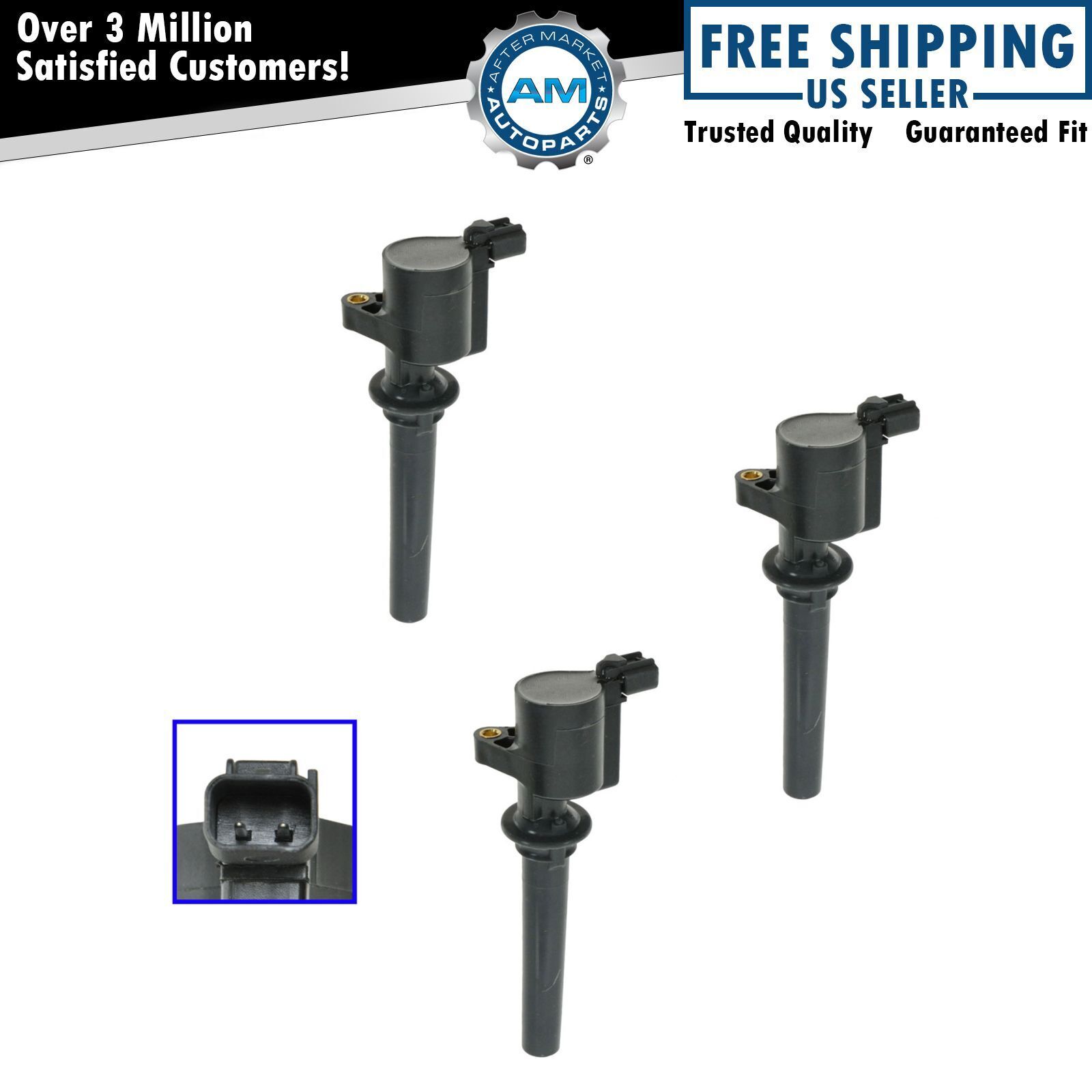 Ignition Coil Pack Set of 3 for Escape Freestyle Taurus Tribute Sable 3.0L V6