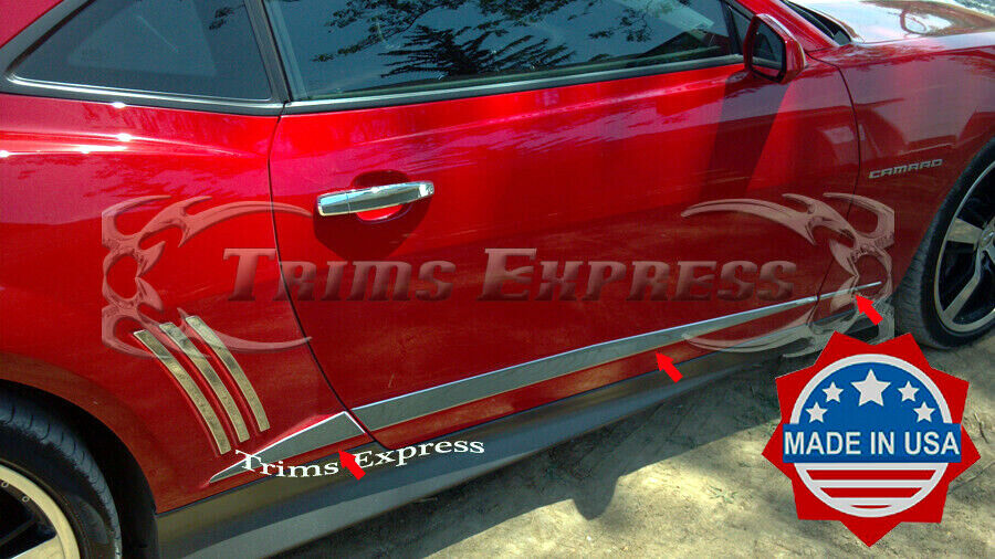 2010-2015 Chevy Camaro Body Side Insert Door Trim Molding Accent Stainless Steel