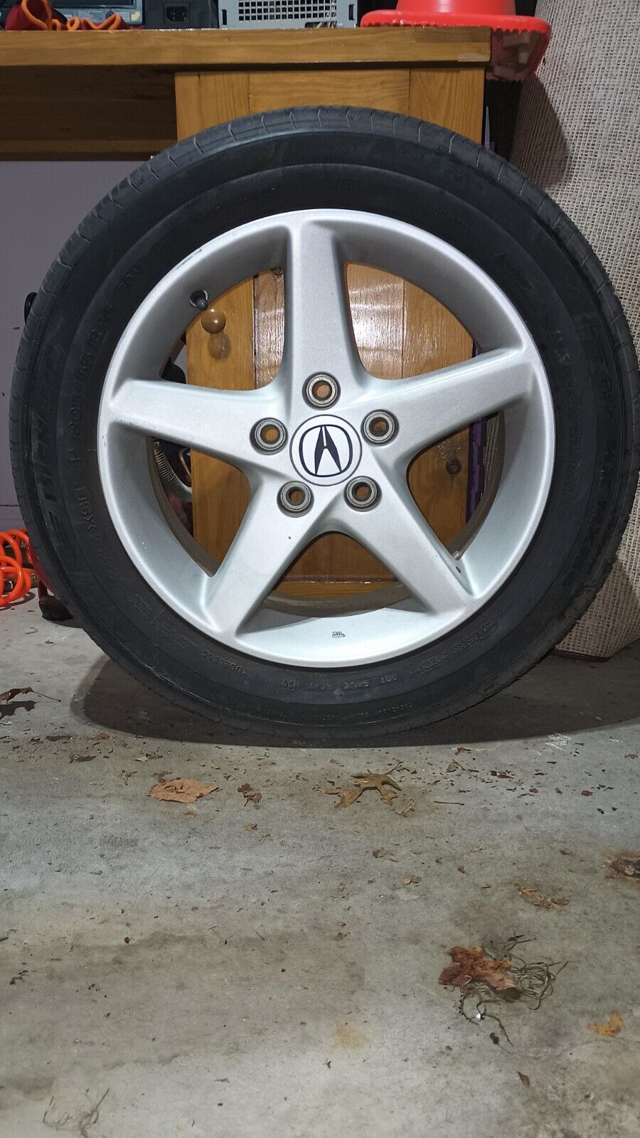 02-04 Acura RSX 16 Inch Wheel Tire 5 Spoke Rim OEM