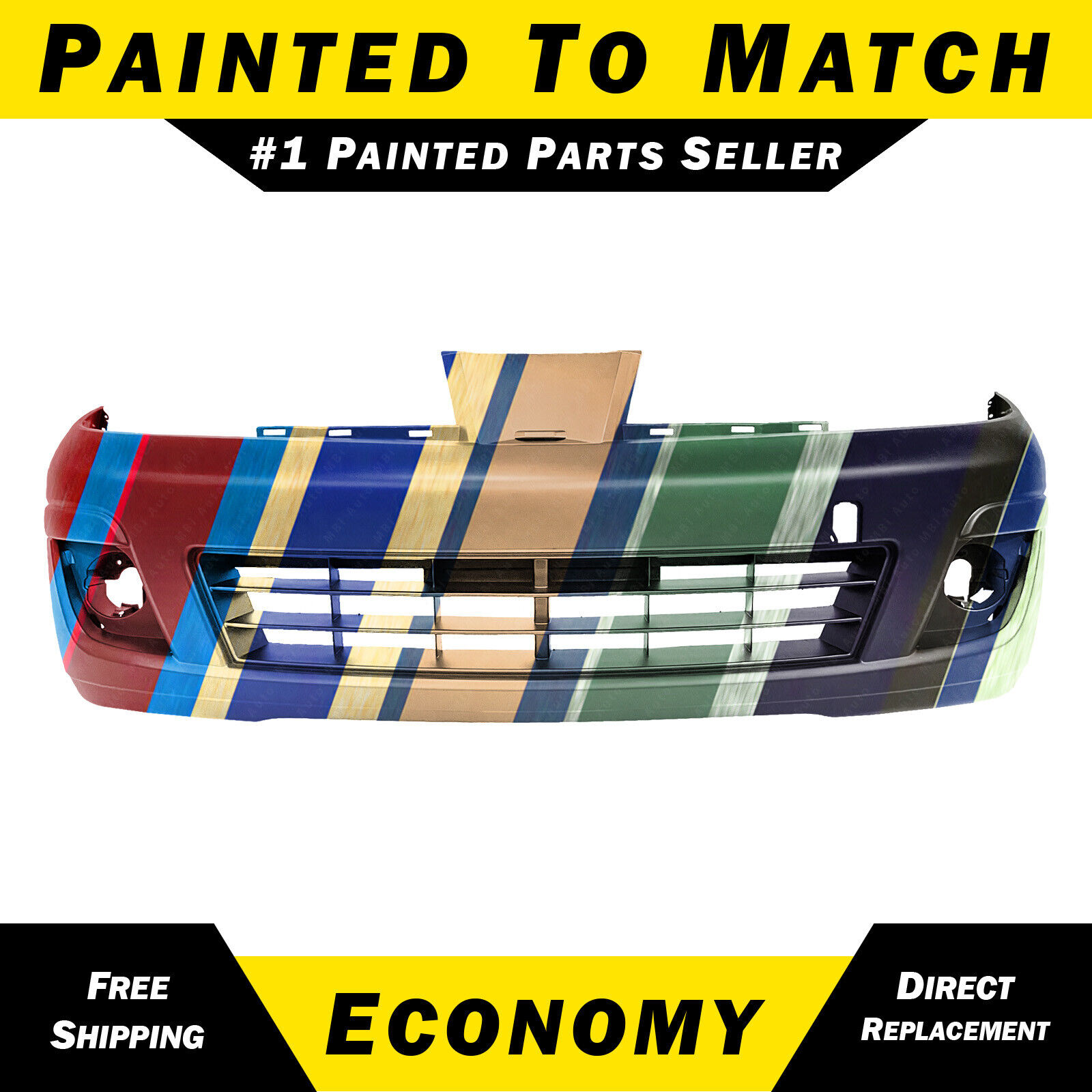 NEW Painted to Match - Front Bumper Cover Fascia for 2007-2012 Nissan Versa
