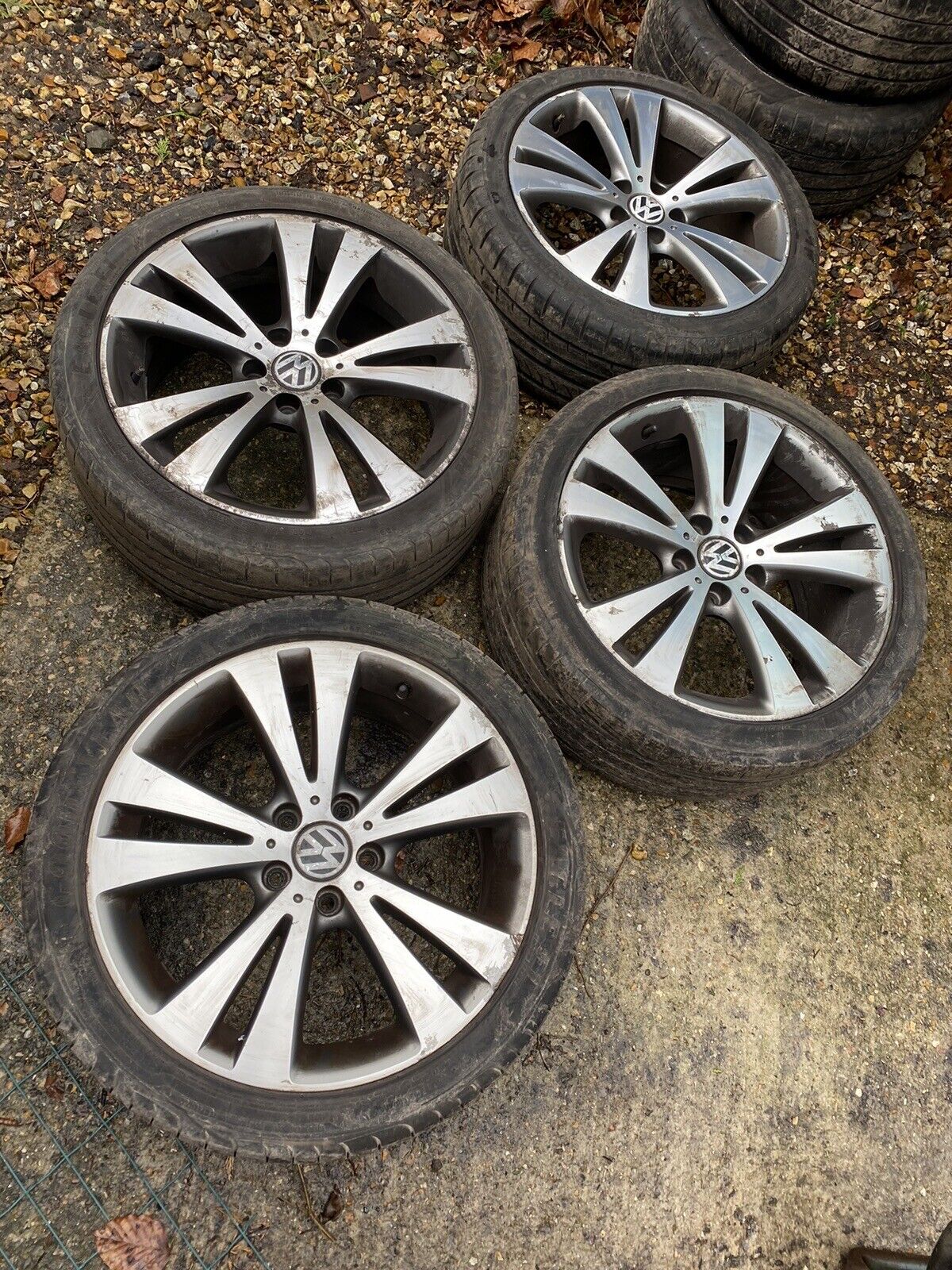 2006 VW VOLKSWAGEN EOS 18'' ALLOY WHEELS WITH TYRES 3C0601025AN Caddy Golf