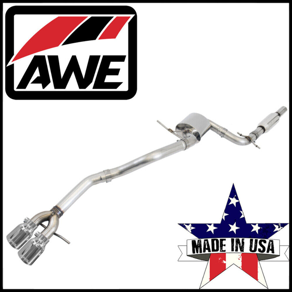AWE Tuning Track Cat-Back Exhaust System fits 2005-2014 Volkswagen Jetta 2.5L L5