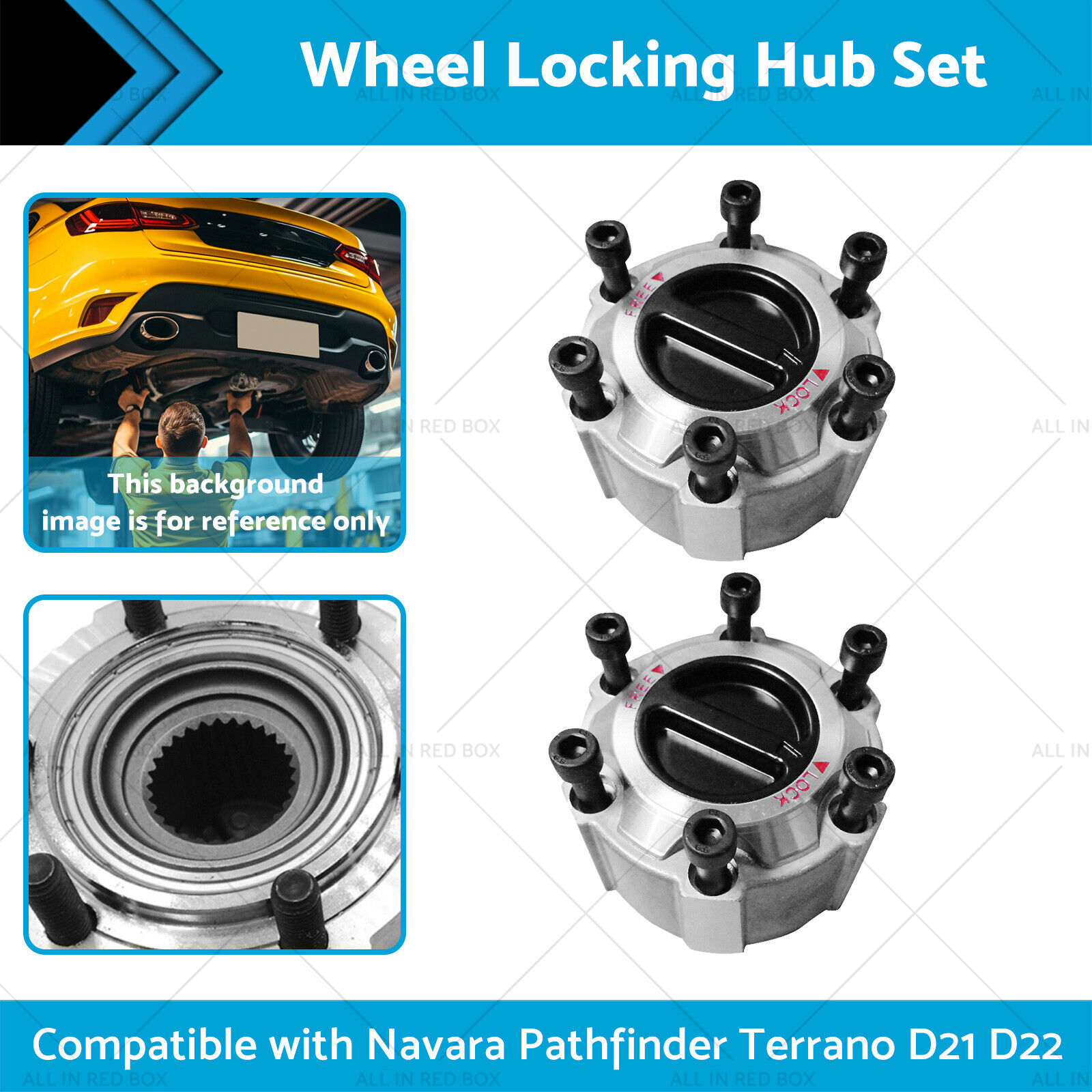 Wheel Locking Hub Set Suitable for Navara Pathfinder Terrano D21 D22 90-16