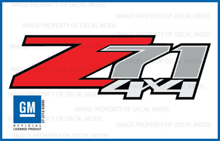 Set of 2 -Z71 4x4 Decal Stickers - LF - [ OEM factory grade ] 25798300 truck bed