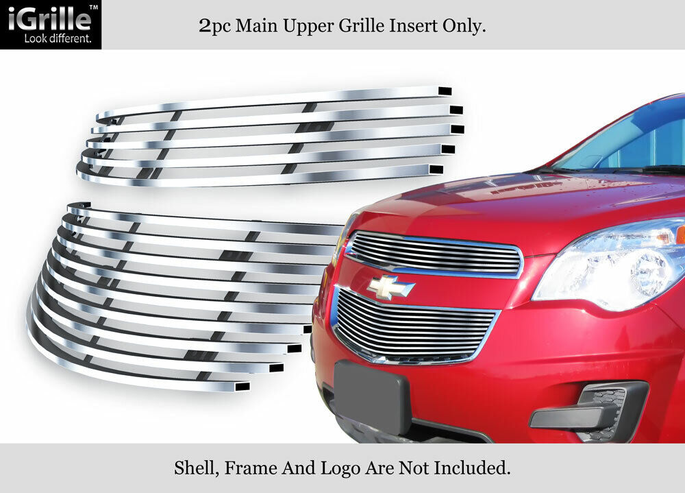 Fits 2010-2015 Chevy Equinox Main Upper Billet Grille Grill Insert