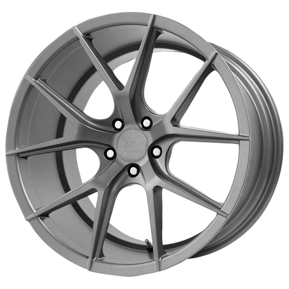 Staggered Verde Axis Front:20X9,Rear:20X10.5 5x120 +35mm Graphite Wheels Rims