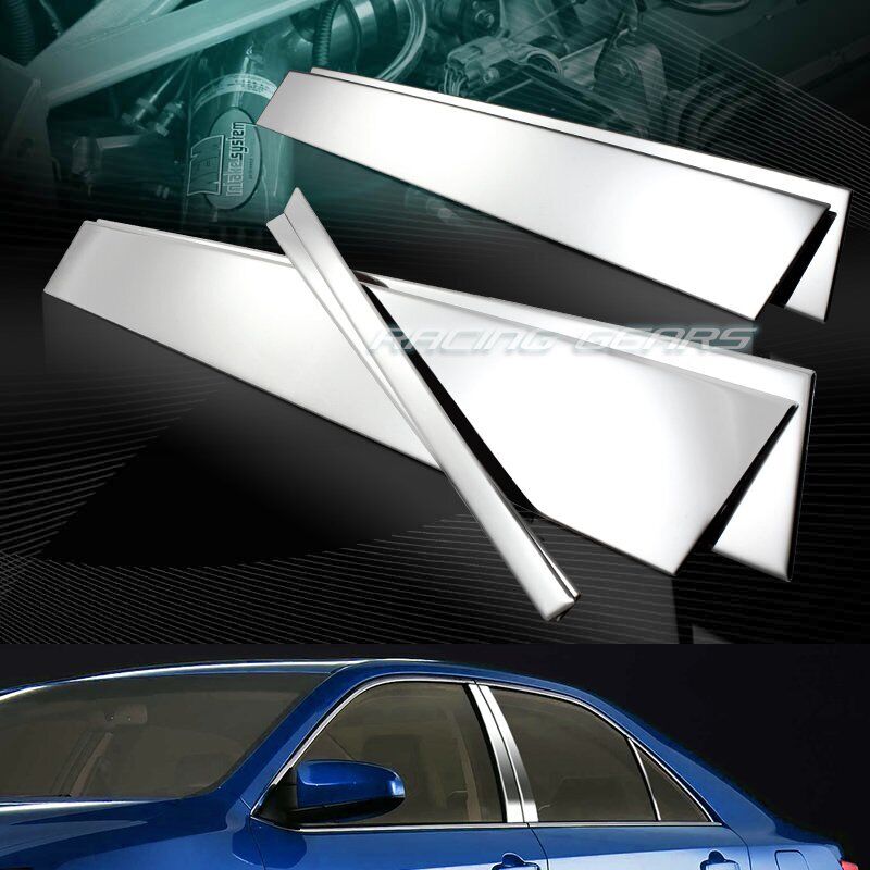 FOR TOYOTA CAMRY SE LE XLE STAINLESS MIRROR CHROME DOOR PILLAR POST COVER 6-PCS