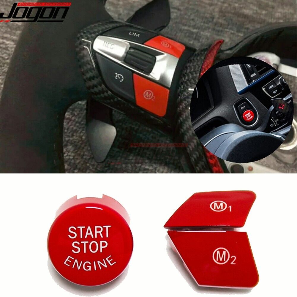 Steering Wheel M1 M2 + Start Button For BMW M2 M3 M4 M5 M6 F10 F06 F15 F16 F80