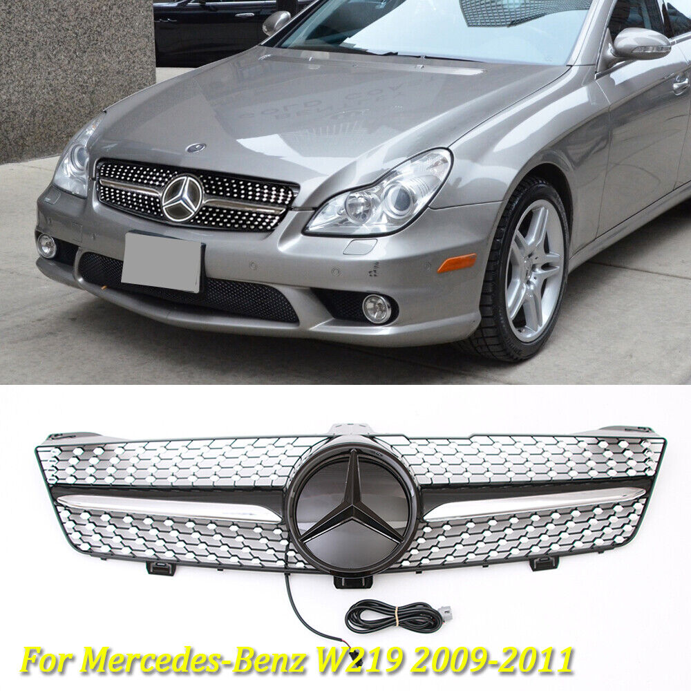 Front Grill Grille LED For Mercedes W219 2009-2011 CLS550 CLS350 CLS500 CLS63amg