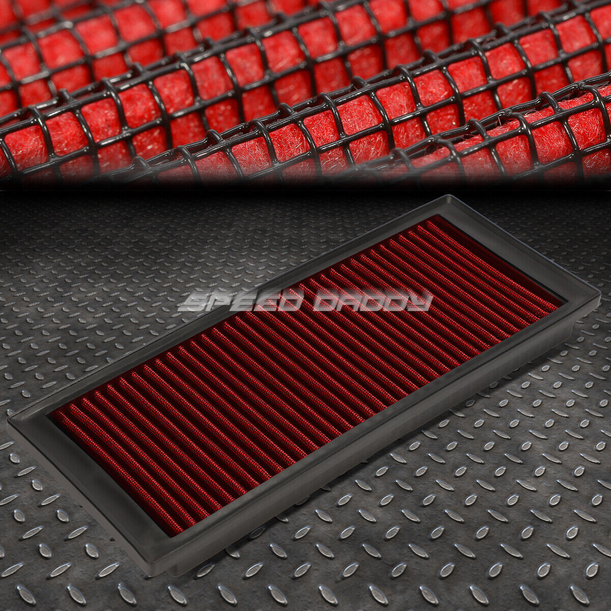 FOR 09-17 VW A5 PQ35 2.0T RED REUSABLE&WASHABLE HIGH FLOW DROP IN AIR FILTER