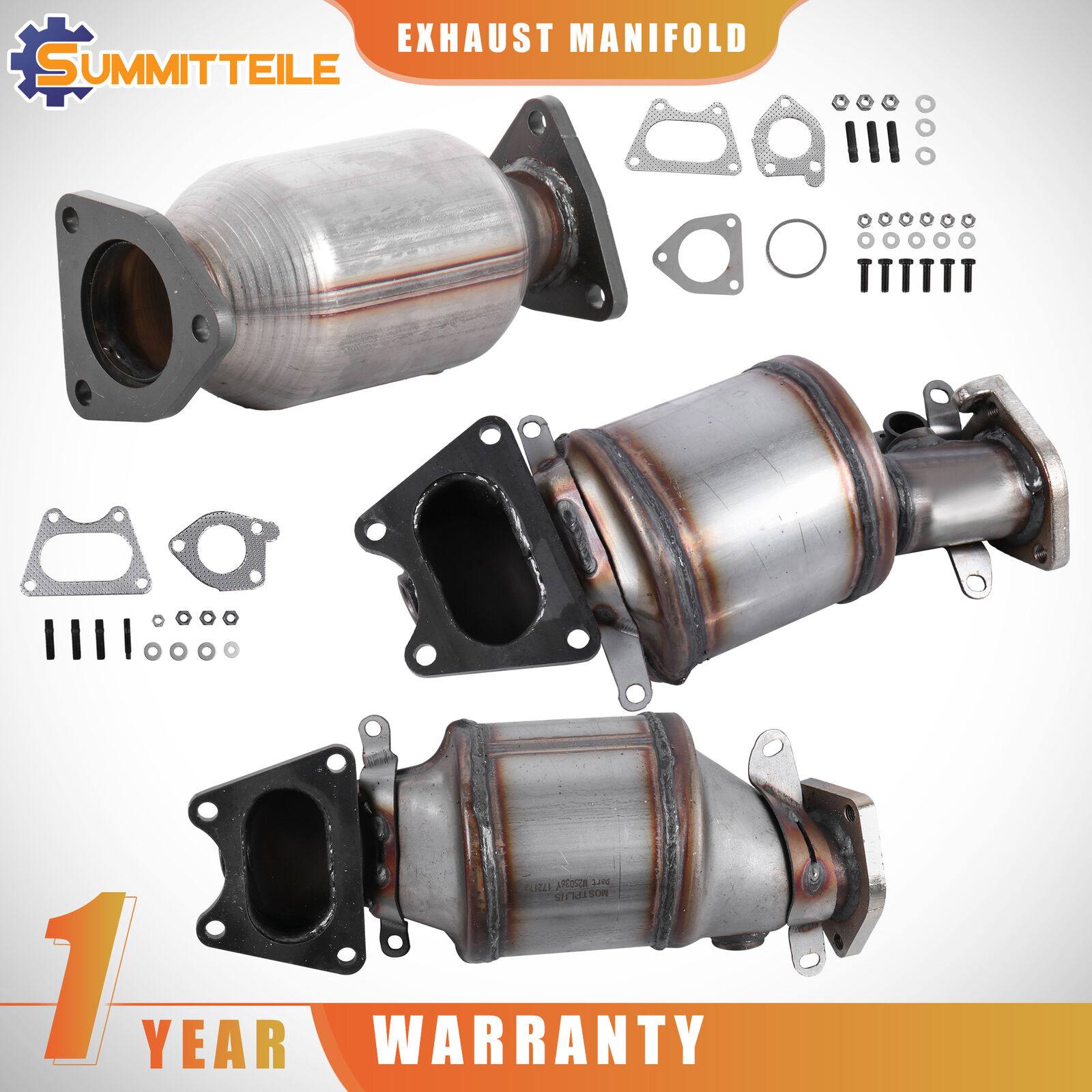 Front Rear Exhaust Manifold Catalytic Converter For Honda Accord Hybrid Odyssey