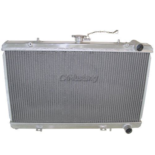 CXRacing Aluminum Coolant Radiator For 89-94 240SX S13 KA24DE CA18DET RB20
