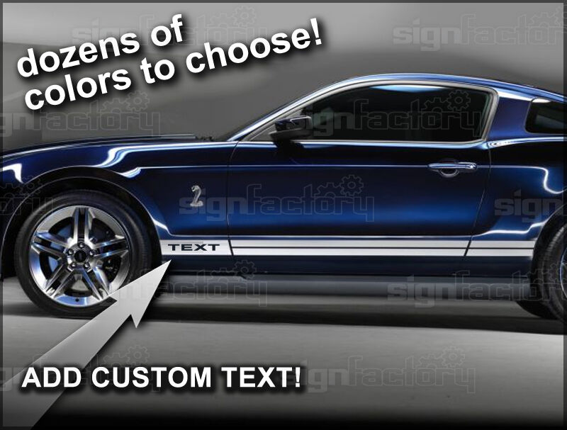 2010 2011 2012 2013 2014 Mustang Shelby GT-500 STyle Rocker STripes Custom 2009