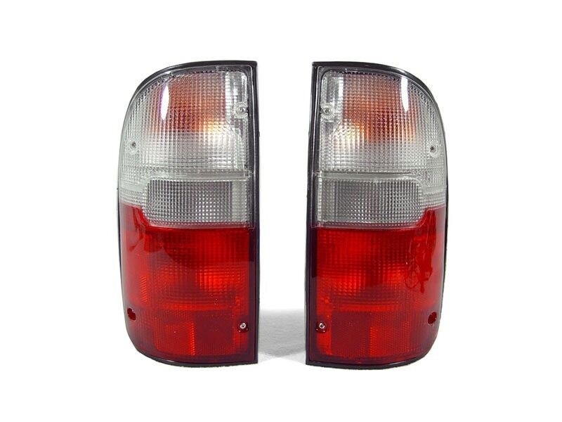 1995-2000 TOYOTA TACOMA PICKUP TRUCK 2WD & 4WD DEPO RED / CLEAR TAIL LIGHTS NEW
