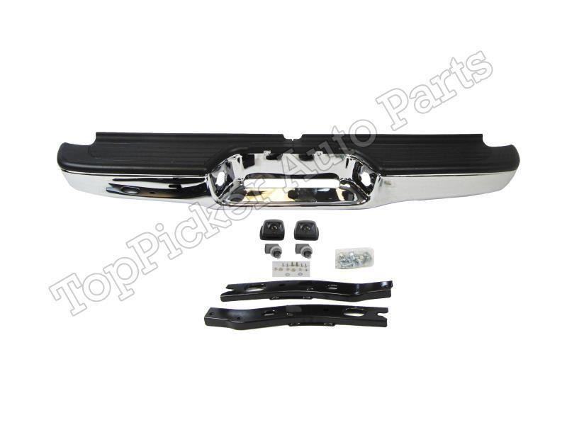 For 95-04 Tacoma Rear Step Bumper Chrome Assy With Bracket & Pad (Oem Type)