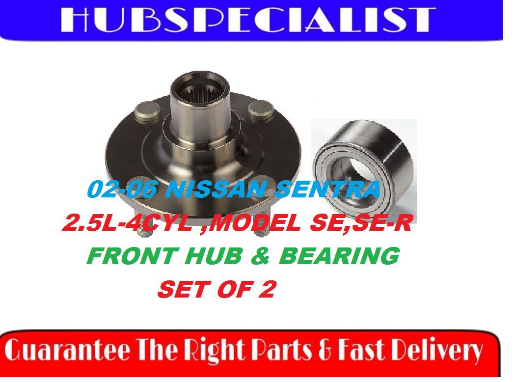 FRONT WHEEL HUB & BEARING ASSEMBLY FOR 2002-2006 NISSAN SENTRA 2.5L  NEW