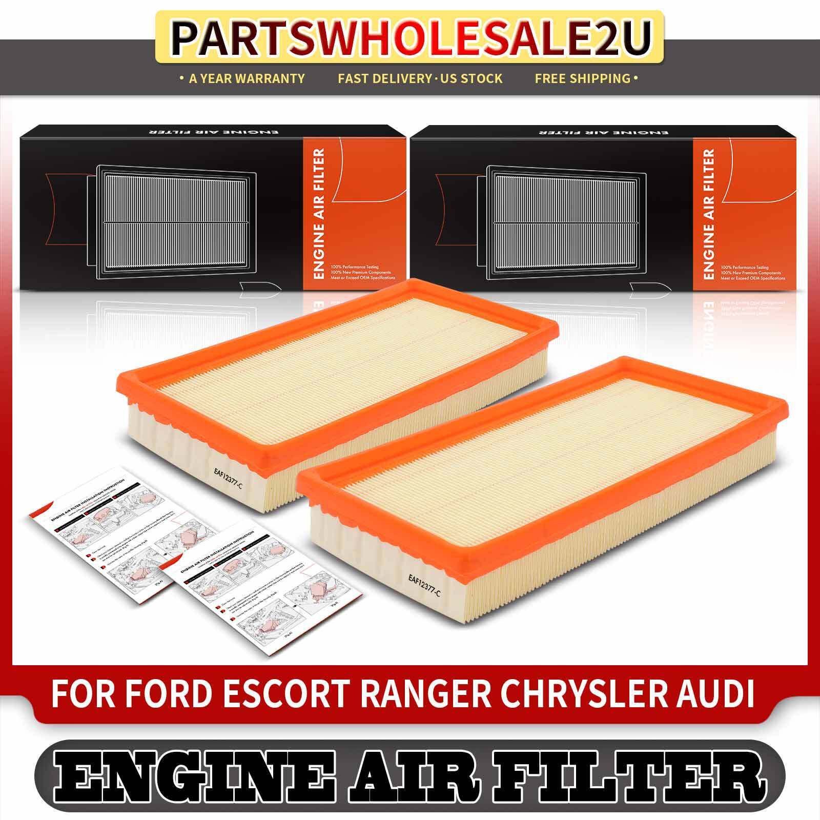 2pcs Engine Air Filter for Ford Ranger EXP Dodge Grand Caravan Chrysler LeBaron