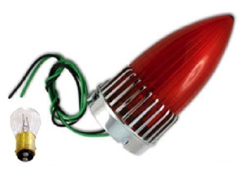 1959 Cadillac 59 Caddy Taillight Brake Stop Lamp Red Lens Bulb Assembly