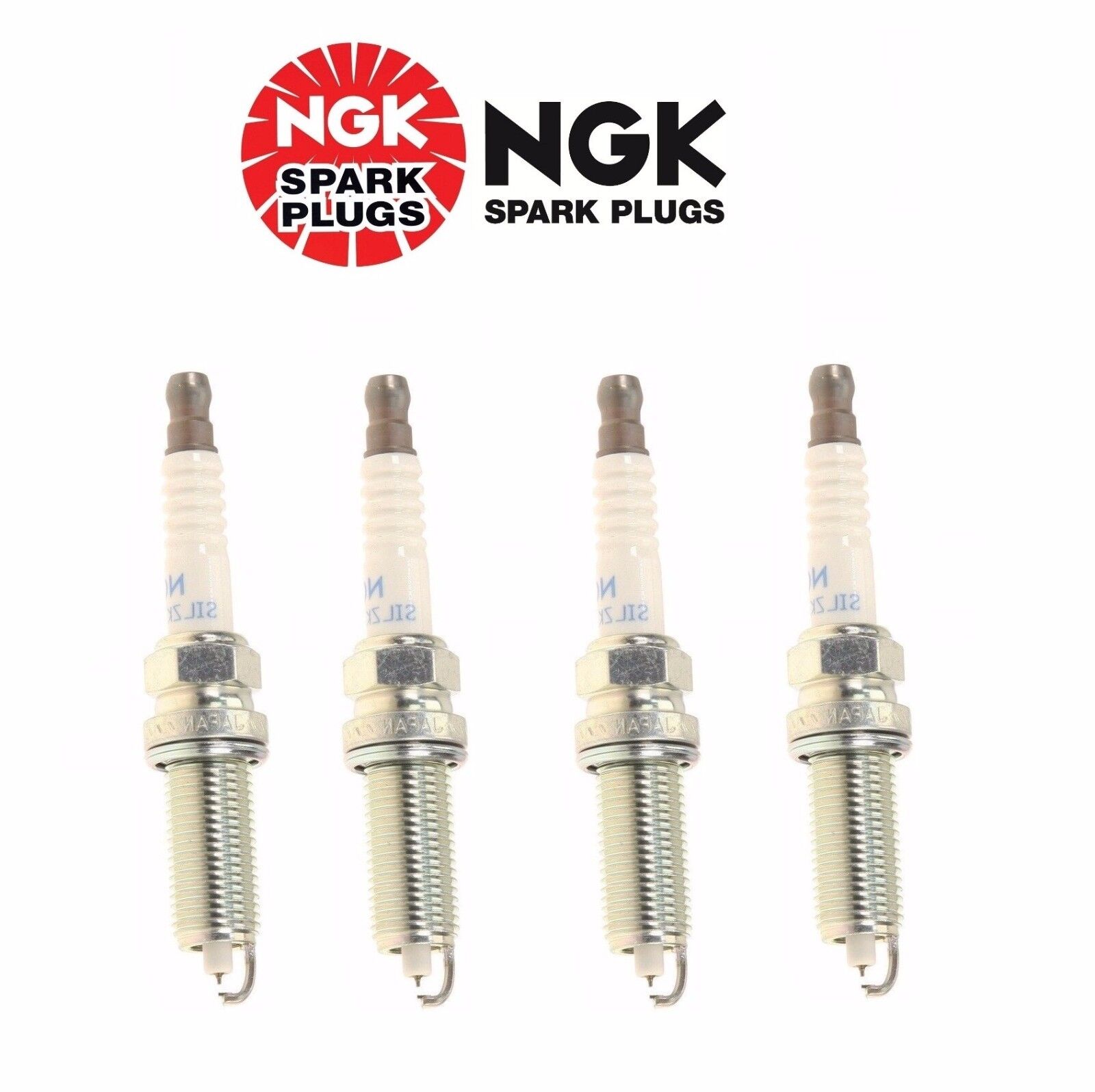 For Spark Plugs Set of 4 NGK Laser Iridium Resistor For Subaru SILZKAR7B11