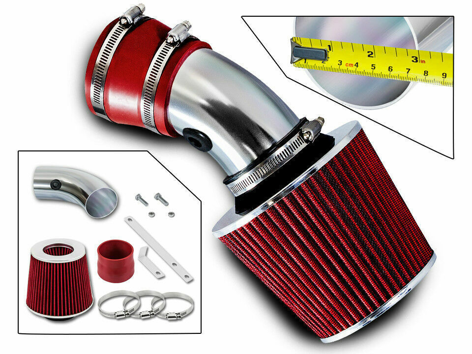 RED Filter for 00-05 Bonneville /98-99 Intrigue 3.8 V6 Short Ram Air Intake Kit