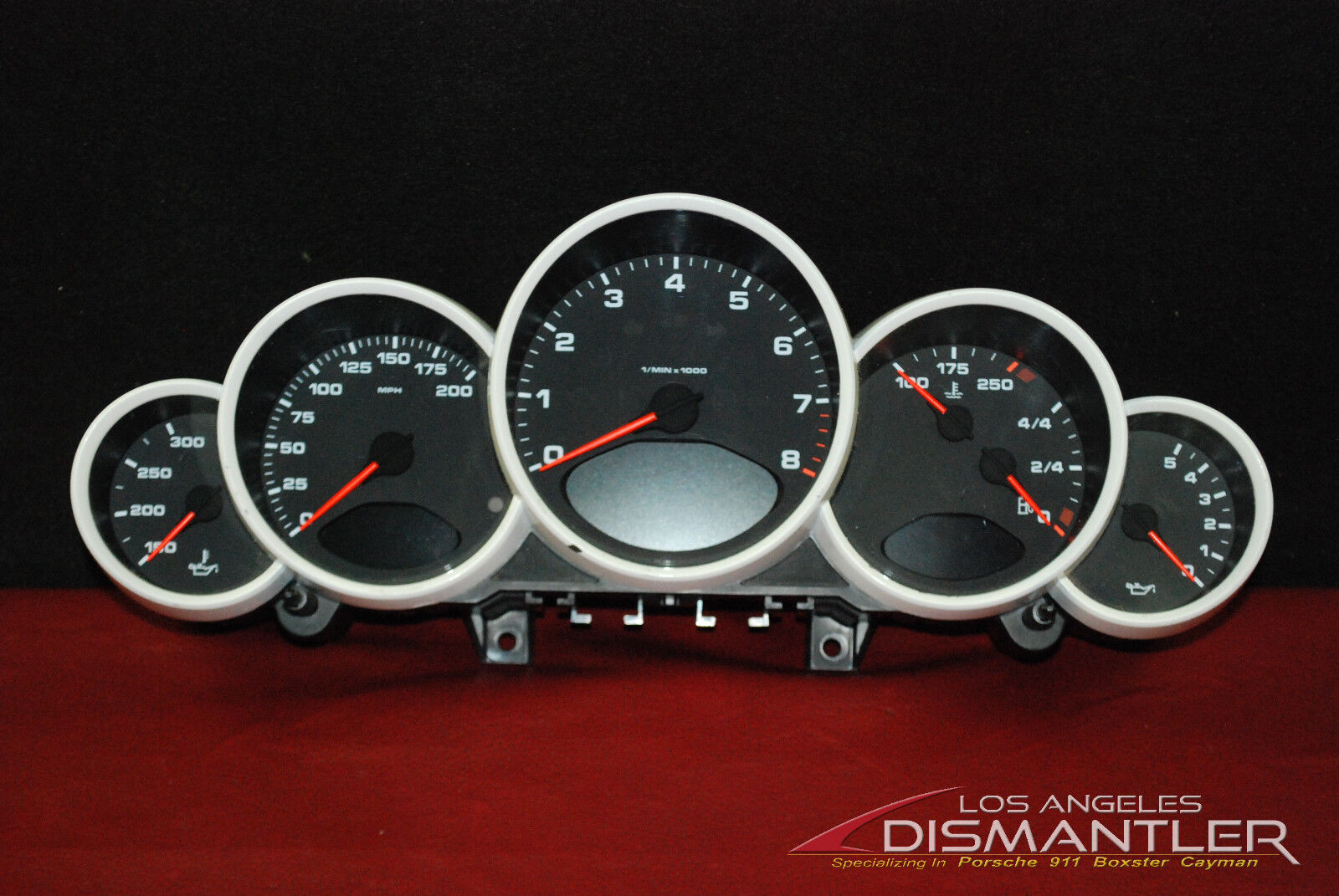 Porsche 911 997 Carrera GT3 Speedometer Gauge Cluster 997 641 103 12 D07 OEM