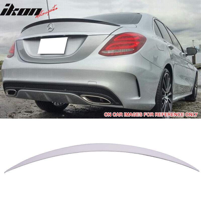 Fits 15-21 Benz W205 C Class Sedan AMG Style ABS Painted #149 Rear Trunk Spoiler