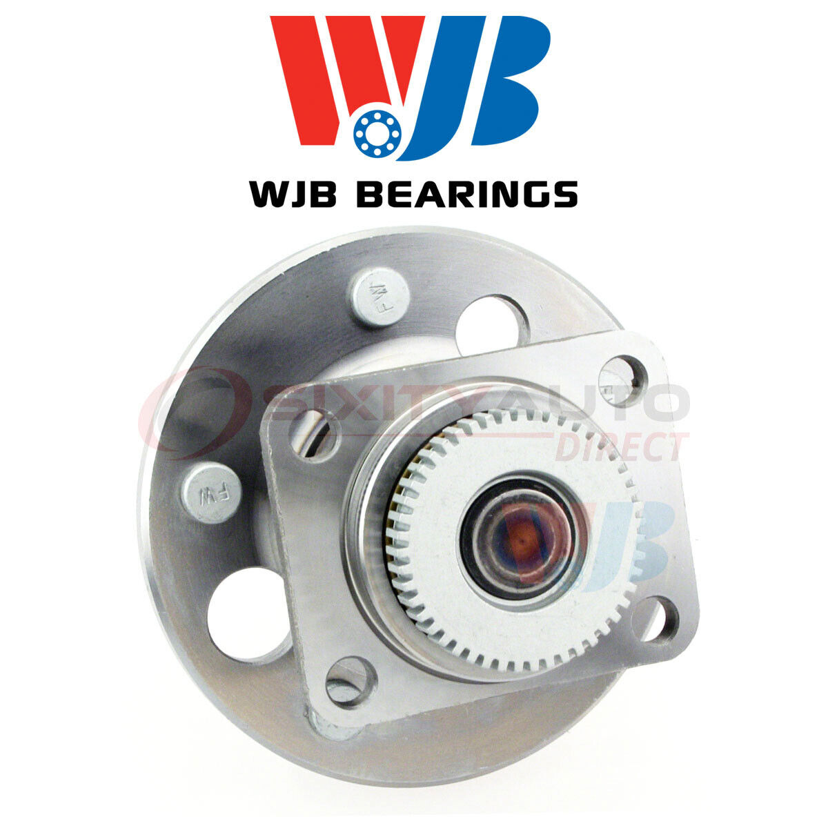WJB Wheel Bearing & Hub Assembly for 1987-1990 Cadillac Fleetwood 4.1L 4.5L va